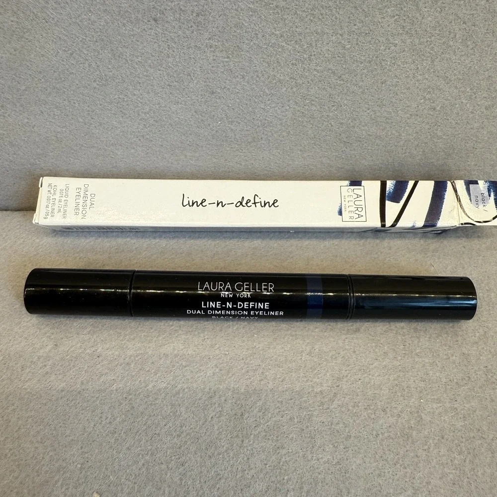 Laura Geller Line-n-Define Dual Dimension Eyeliner Black / Navy NIB New‎ in Box